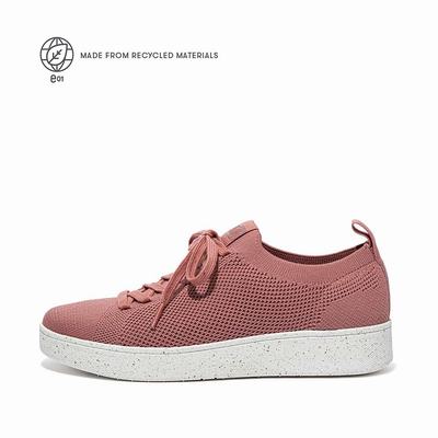 Baskets Fitflop RALLY E01 Multi-Knit Femme Rose | EJW-849072