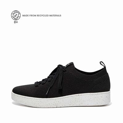 Baskets Fitflop RALLY E01 Multi-Knit Femme Noir | LIV-691372