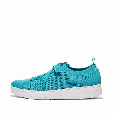 Baskets Fitflop RALLY E01 Multi-Knit Femme Bleu | MLC-962857