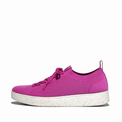 Baskets Fitflop RALLY E01 Multi-Knit Femme Violette | VDW-709281