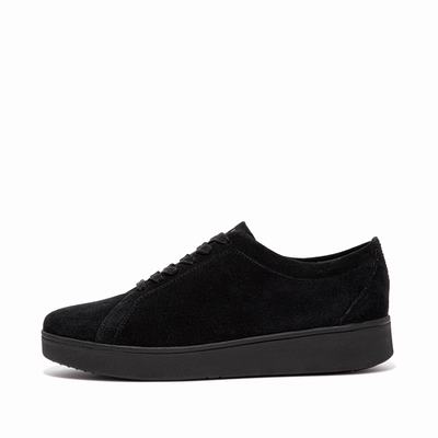 Baskets Fitflop RALLY Suede Femme Noir | PXF-439628