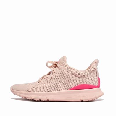 Baskets Fitflop VITAMIN FFX Colour Pop Knit Sports Femme Rose Rose | FZI-796148