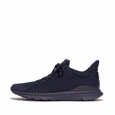 Baskets Fitflop VITAMIN FFX Knit Sports Homme Bleu Marine | JLC-609735