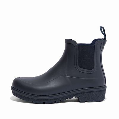 Bottes de Pluie Fitflop WONDERWELLY Chelsea Femme Bleu Marine | QRM-214358