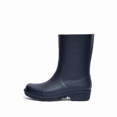 Bottes de Pluie Fitflop WONDERWELLY Short Femme Bleu Marine | ARG-793120