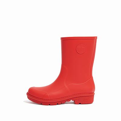 Bottes de Pluie Fitflop WONDERWELLY Short Femme Rouge | KID-712450