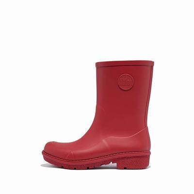 Bottes de Pluie Fitflop WONDERWELLY Short Femme Rouge | SLU-163259