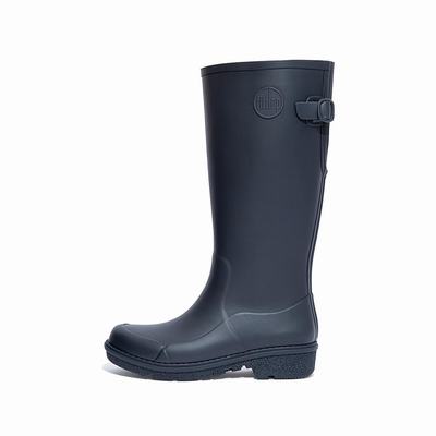 Bottes de Pluie Fitflop WONDERWELLY Tall Femme Bleu Marine | MBU-921746