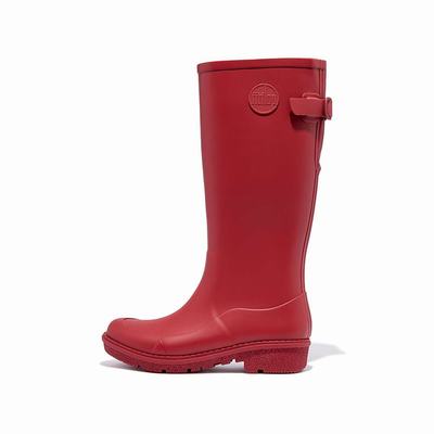 Bottes de Pluie Fitflop WONDERWELLY Tall Femme Rouge | YAN-685920