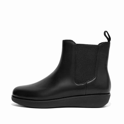 Bottines Chelsea Fitflop SUMI Waterproof Leather Femme Noir | THL-496870