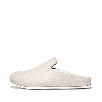 Chaussons Fitflop CHRISSIE II Haus Felt Femme Blanche | YZJ-380691