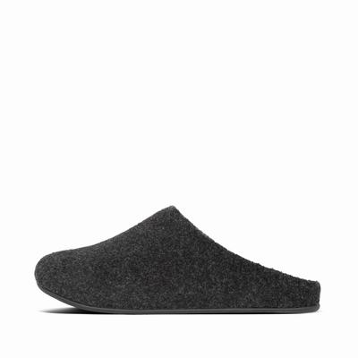 Chaussons Fitflop SHOVE Felt Homme Noir | YQR-738049