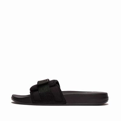 Claquette Fitflop IQUSHION Adjustable D'eau-Resistant Femme Noir | MJX-719480