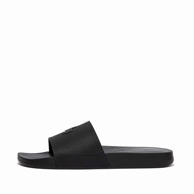 Claquette Fitflop IQUSHION Pool Homme Noir | RIF-643197