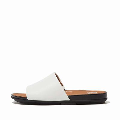 Sandales Fitflop GRACIE Leather Femme Blanche | JDS-987640