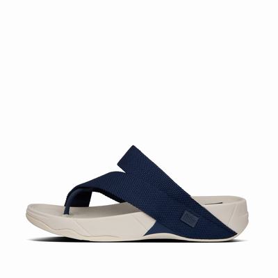 Sandales Fitflop SLING Weave Toe-Post Homme Bleu Marine | OSF-324175