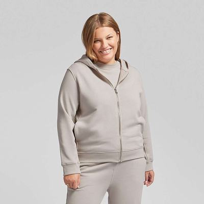 Sweat À Capuche Fitflop BASIC THREADS Full Zip Femme Grise | DGA-519403