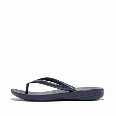 Tong Fitflop IQUSHION Ergonomic Femme Bleu Marine | AOH-297465