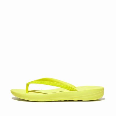 Tong Fitflop IQUSHION Sparkle Femme Jaune | PHX-516829