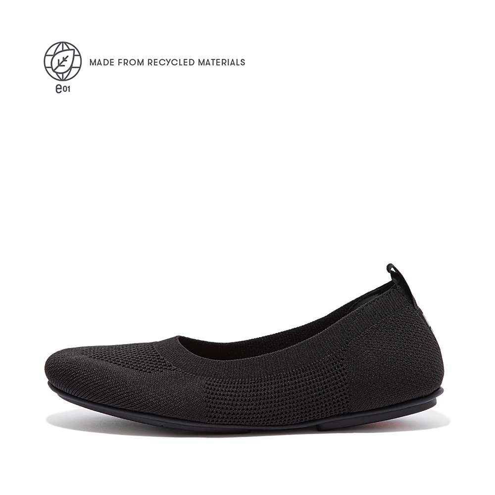 Ballerine Fitflop ALLEGRO E01 Multi-Knit Femme Noir | TMA-798260