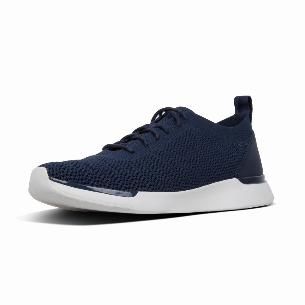 Baskets Fitflop FLEXKNIT Homme Bleu Marine | HSB-510374