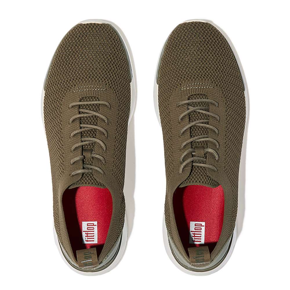 Baskets Fitflop FLEXKNIT Knit Homme Vert Olive | HNW-216804