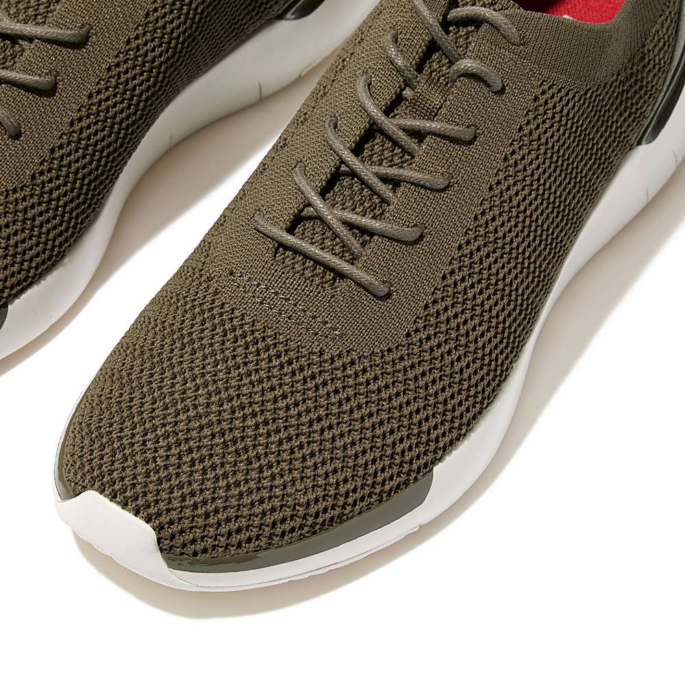 Baskets Fitflop FLEXKNIT Knit Homme Vert Olive | HNW-216804