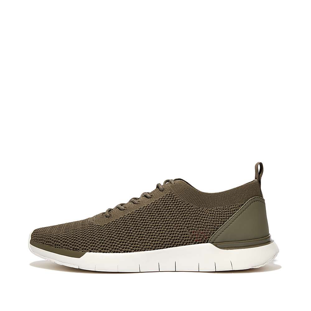 Baskets Fitflop FLEXKNIT Knit Homme Vert Olive | HNW-216804