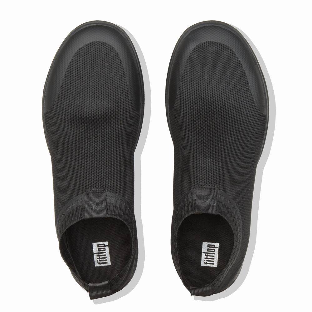 Baskets Fitflop UBERKNIT Slip-On Homme Noir | RAE-761034