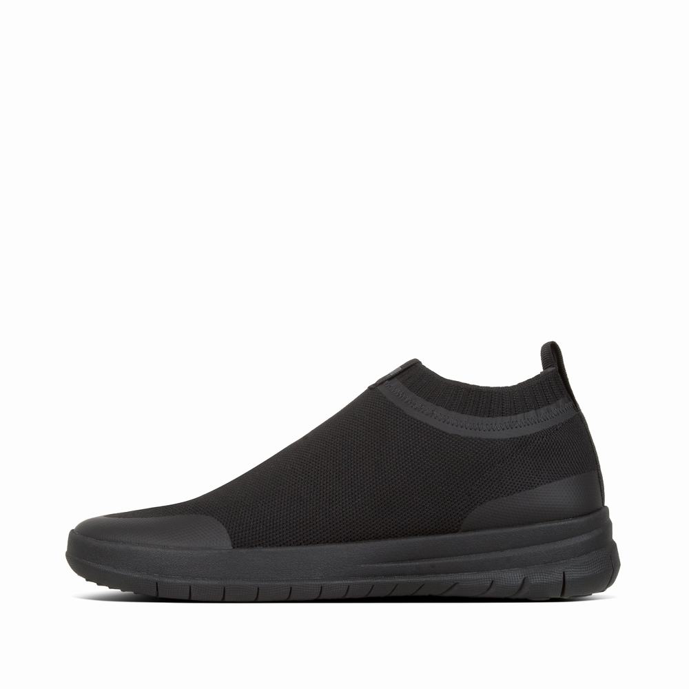 Baskets Fitflop UBERKNIT Slip-On Homme Noir | RAE-761034