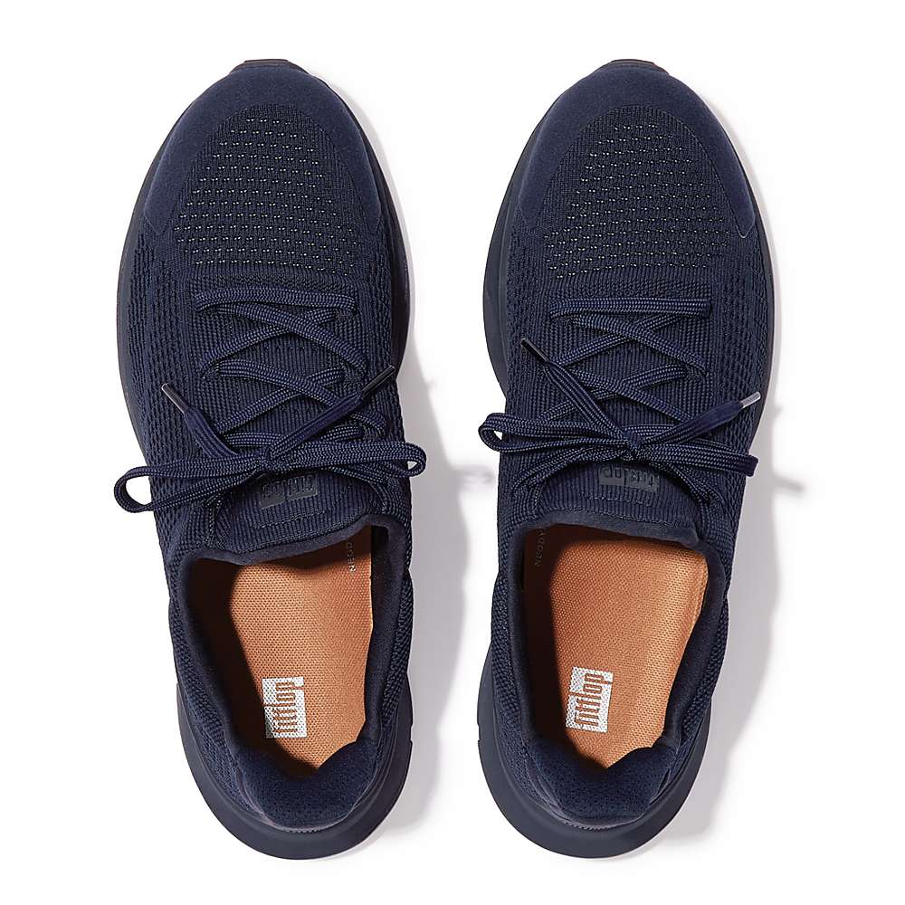 Baskets Fitflop VITAMIN FFX Knit Sports Homme Bleu Marine | JLC-609735