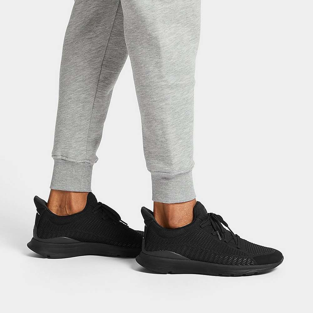 Baskets Fitflop VITAMIN FFX Knit Sports Homme Noir | XMV-761502