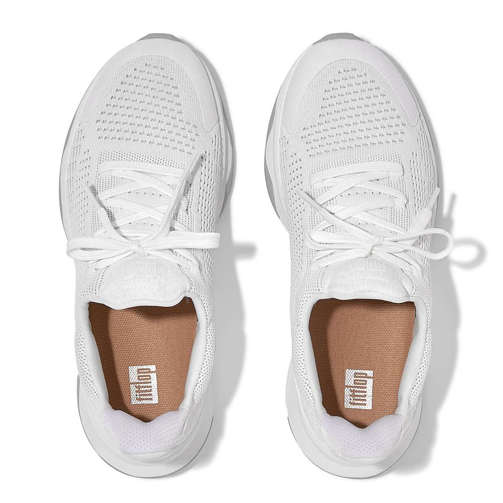 Baskets Fitflop VITAMIN FFX Knit Sports Femme Blanche | YHT-750624