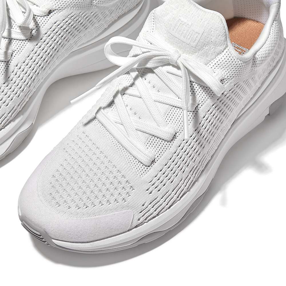 Baskets Fitflop VITAMIN FFX Knit Sports Femme Blanche | YHT-750624