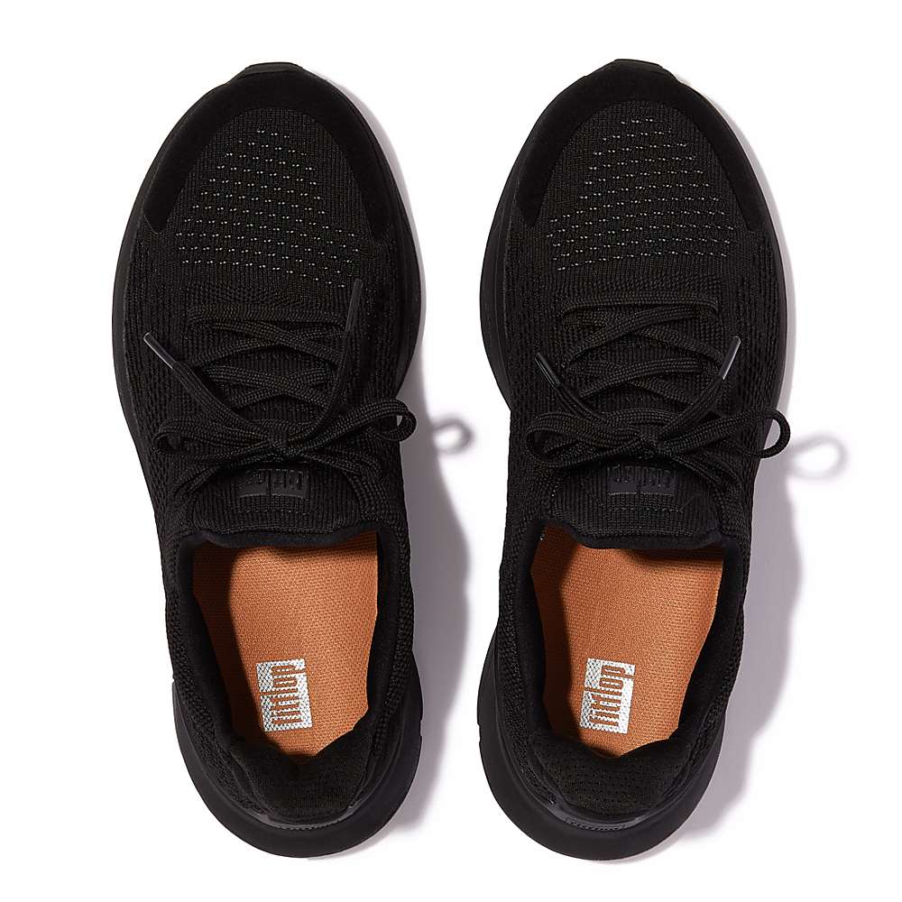 Baskets Fitflop VITAMIN FFX Knit Sports Femme Noir | YTW-794316