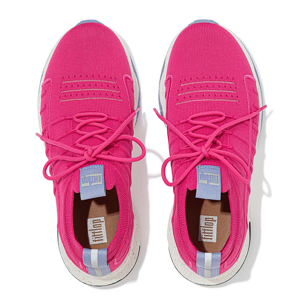 Baskets Fitflop VITAMIN FF E01 Knit Sports Femme Fushia Rose | SHZ-436851