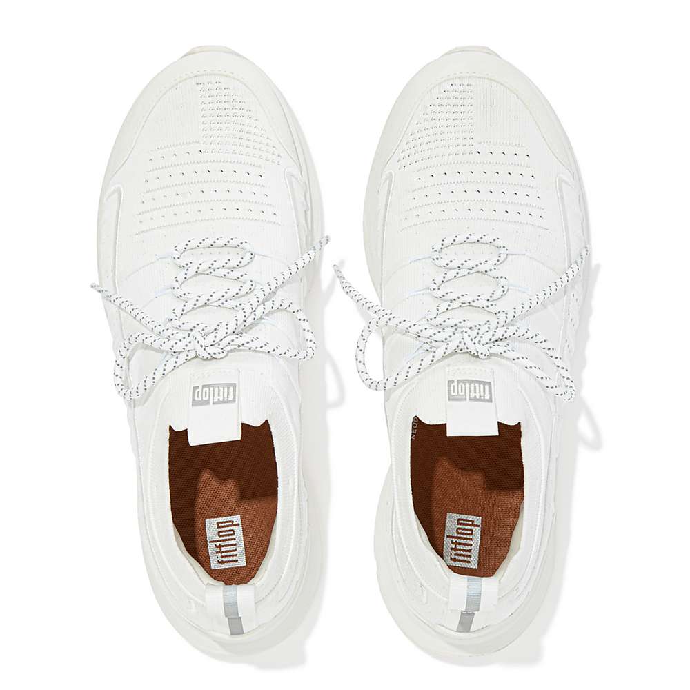 Baskets Fitflop VITAMIN FF Knit Sports Homme Blanche | YKS-513869