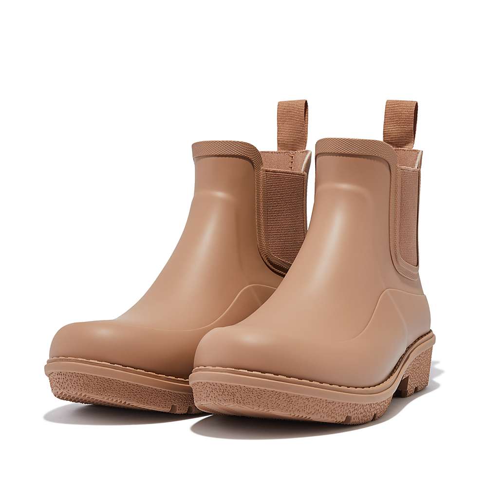 Bottes de Pluie Fitflop WONDERWELLY Chelsea Femme Marron | HNC-154692