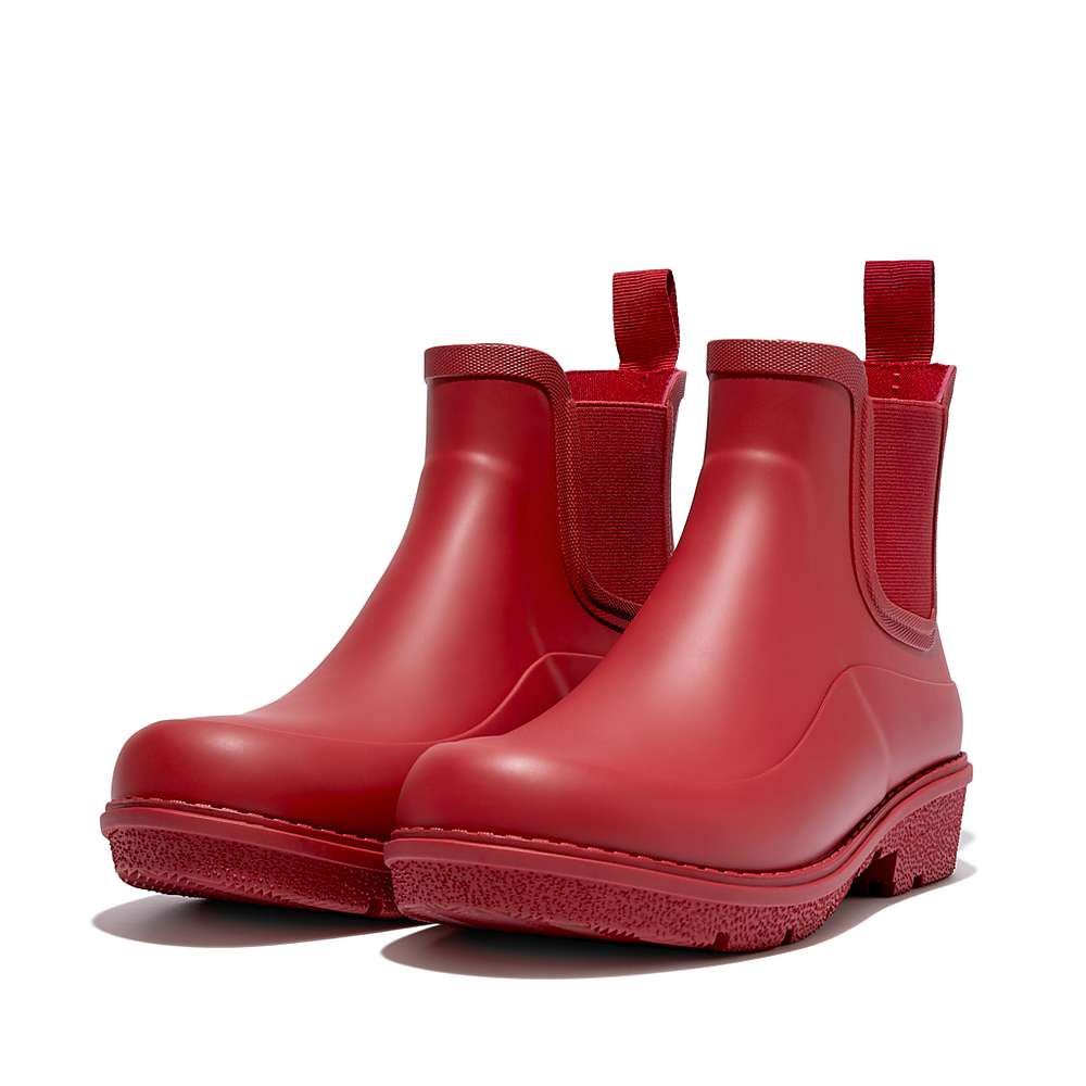 Bottes de Pluie Fitflop WONDERWELLY Chelsea Femme Rouge | KVW-356420