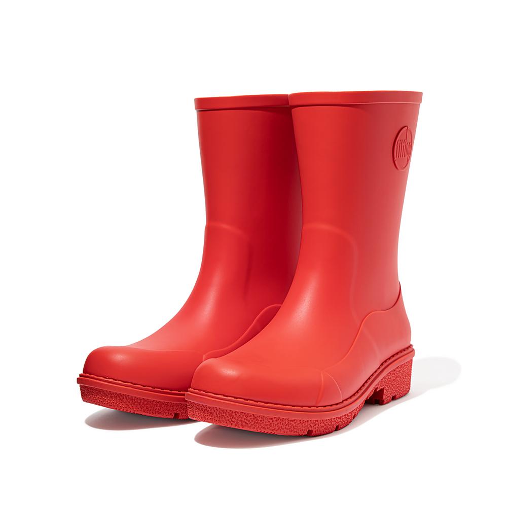 Bottes de Pluie Fitflop WONDERWELLY Short Femme Rouge | KID-712450