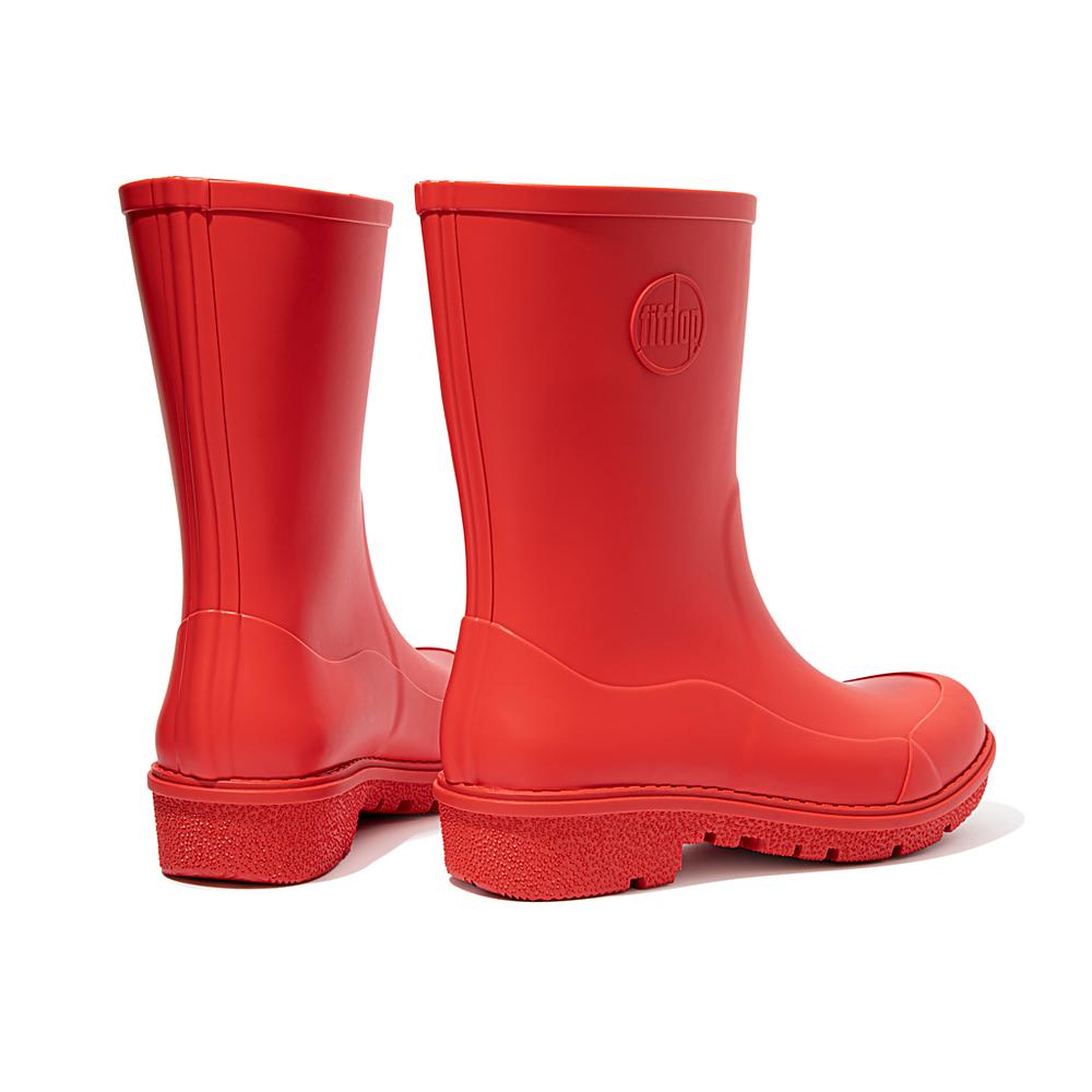 Bottes de Pluie Fitflop WONDERWELLY Short Femme Rouge | KID-712450