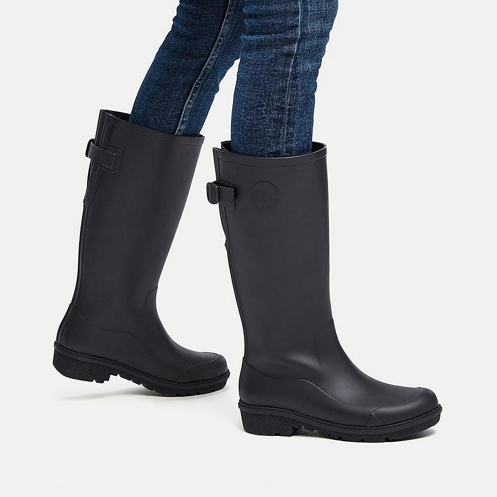 Bottes de Pluie Fitflop WONDERWELLY Tall Femme Noir | CJT-571304