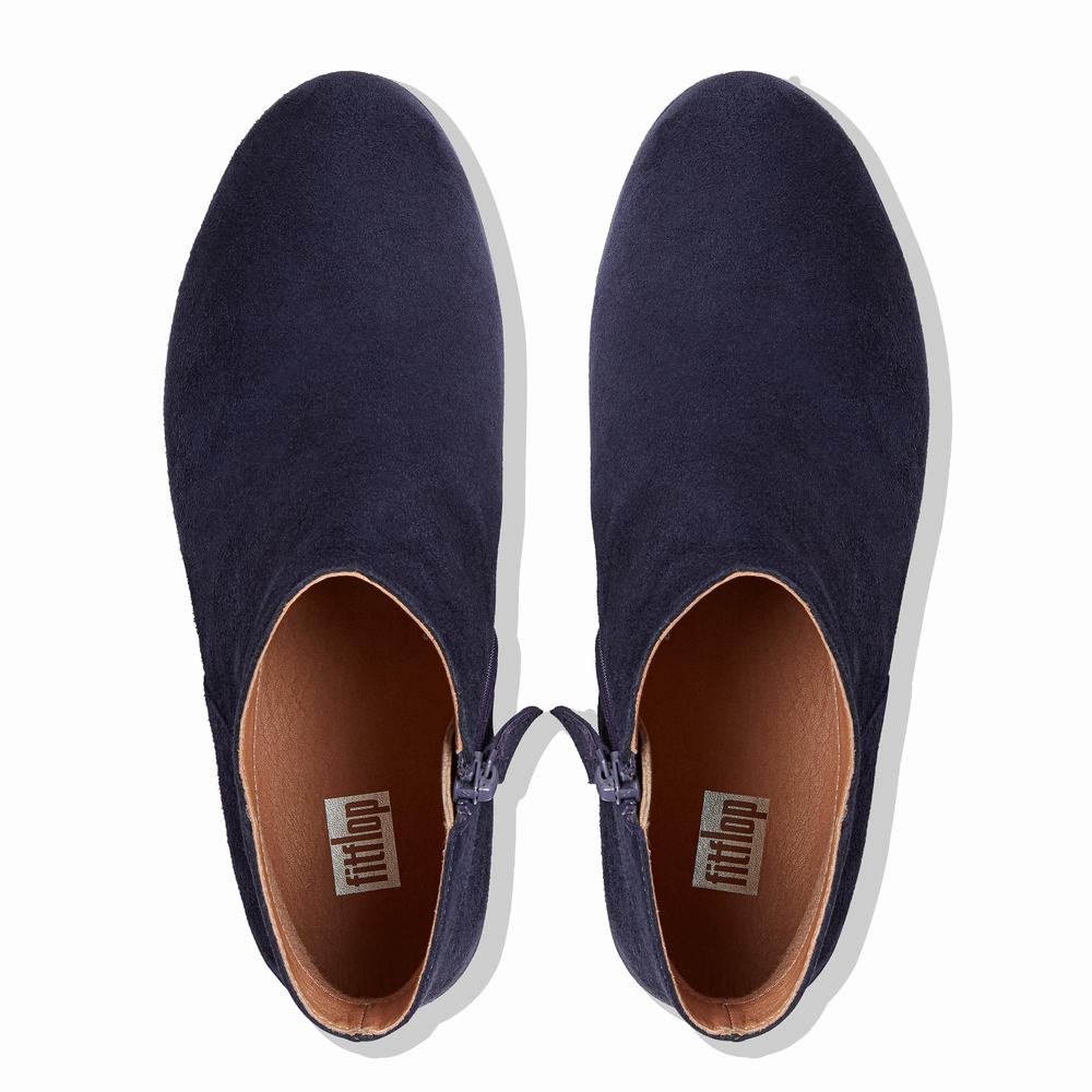 Bottines Fitflop SUMI Suede Femme Bleu | UMF-634287