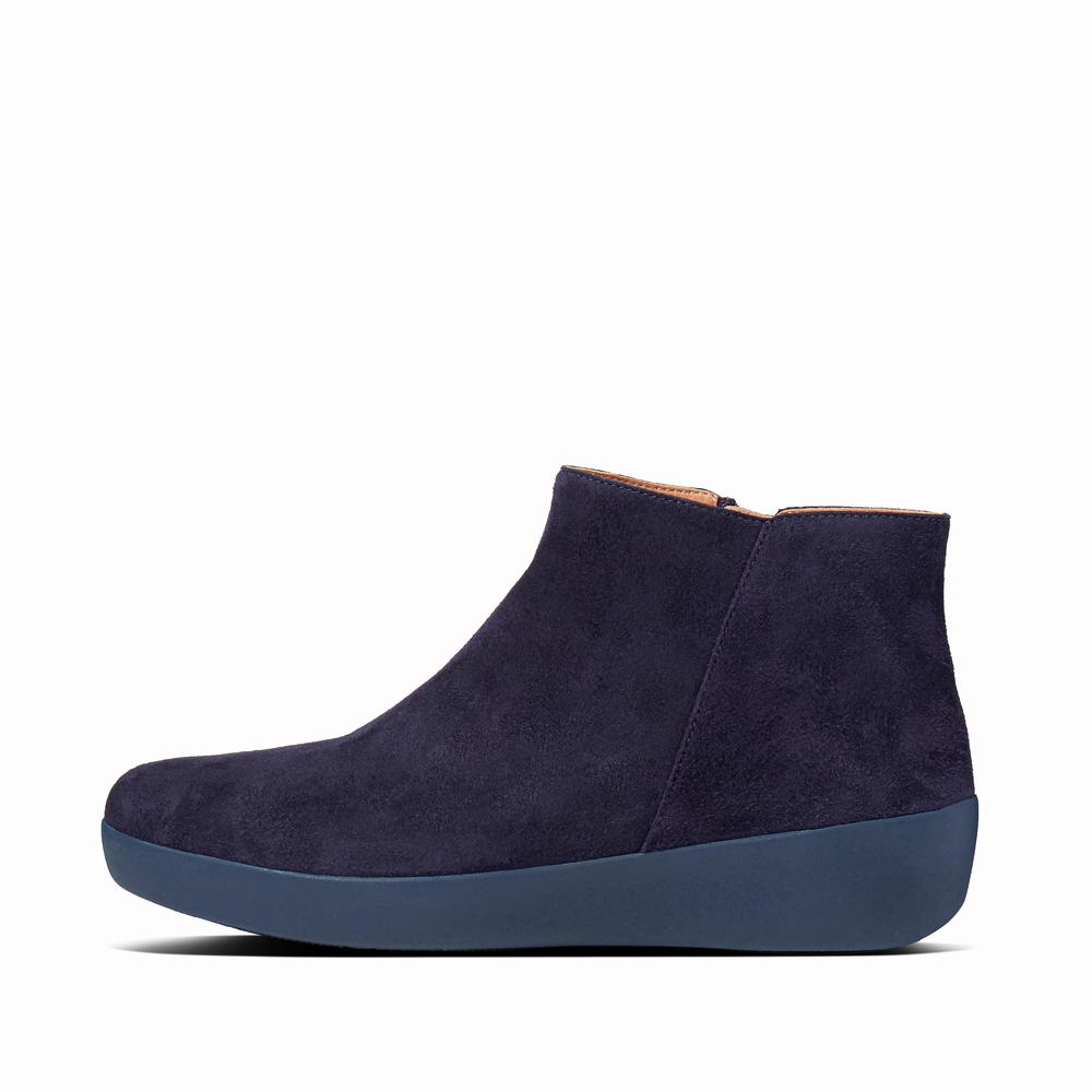 Bottines Fitflop SUMI Suede Femme Bleu | UMF-634287