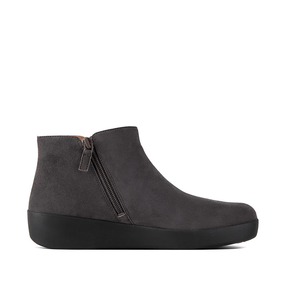 Bottines Fitflop SUMI Suede Femme Grise | QFS-215037