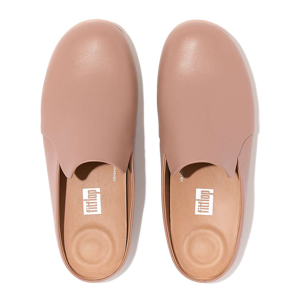 Chaussons Fitflop CHRISSIE II Haus Leather Femme Rose | ORX-759482