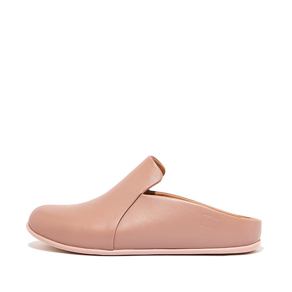 Chaussons Fitflop CHRISSIE II Haus Leather Femme Rose | ORX-759482