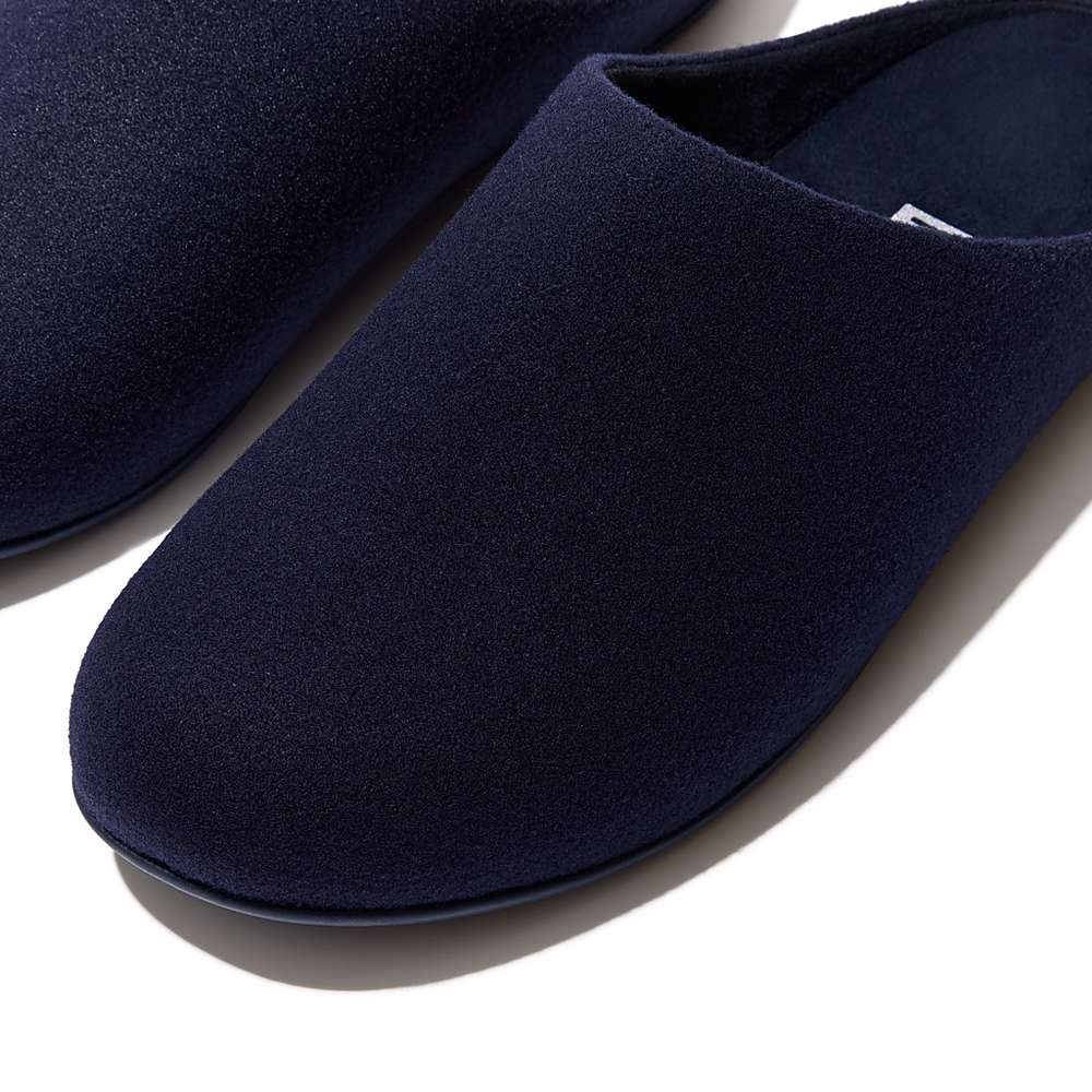 Chaussons Fitflop SHOVE Felt Homme Bleu Marine | PDI-381462