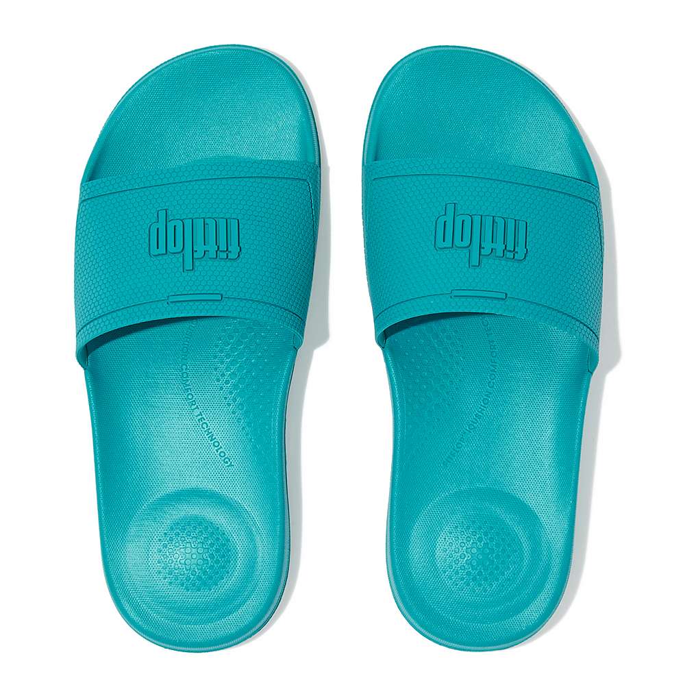 Claquette Fitflop IQUSHION Pool Femme Bleu | IEV-820175