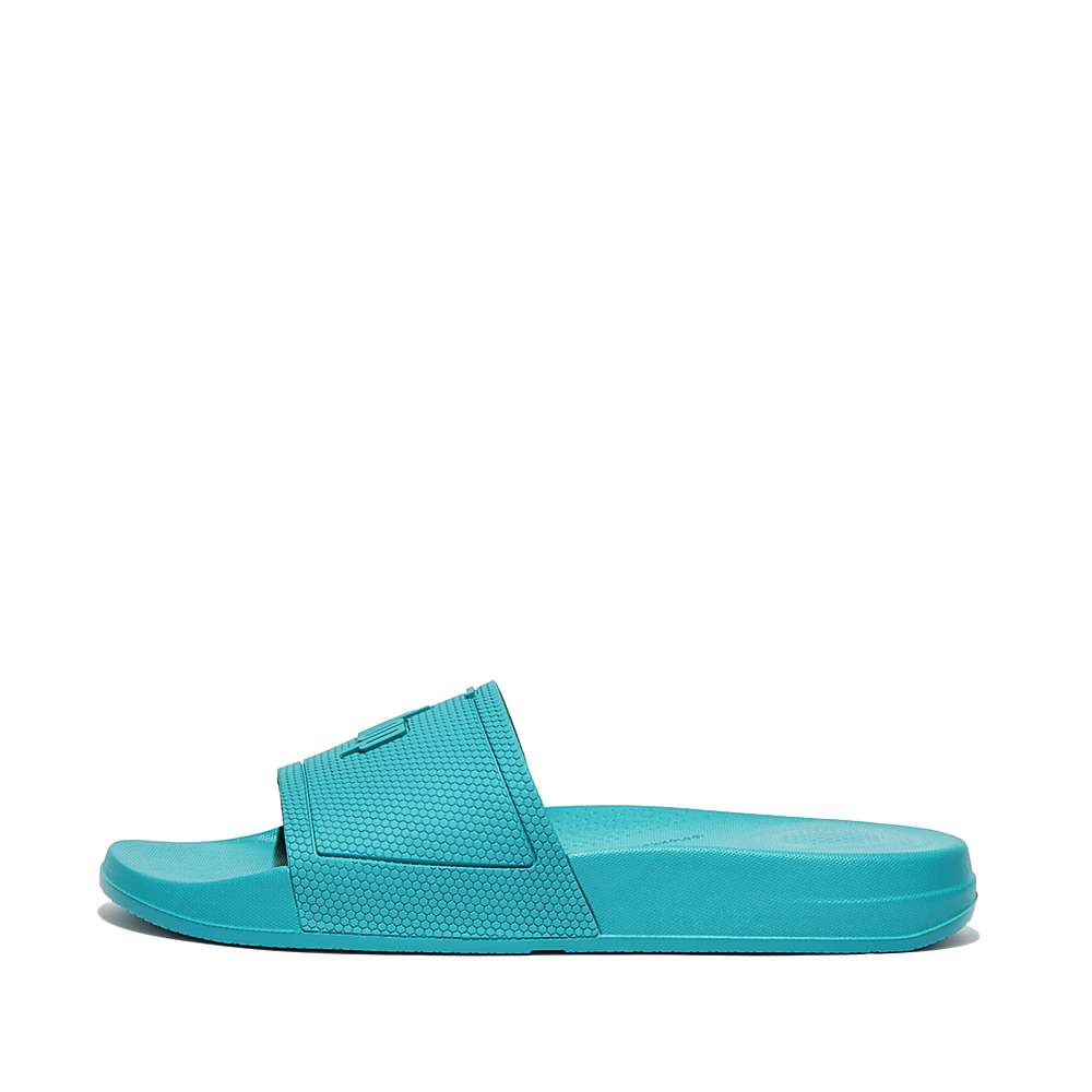 Claquette Fitflop IQUSHION Pool Femme Bleu | IEV-820175